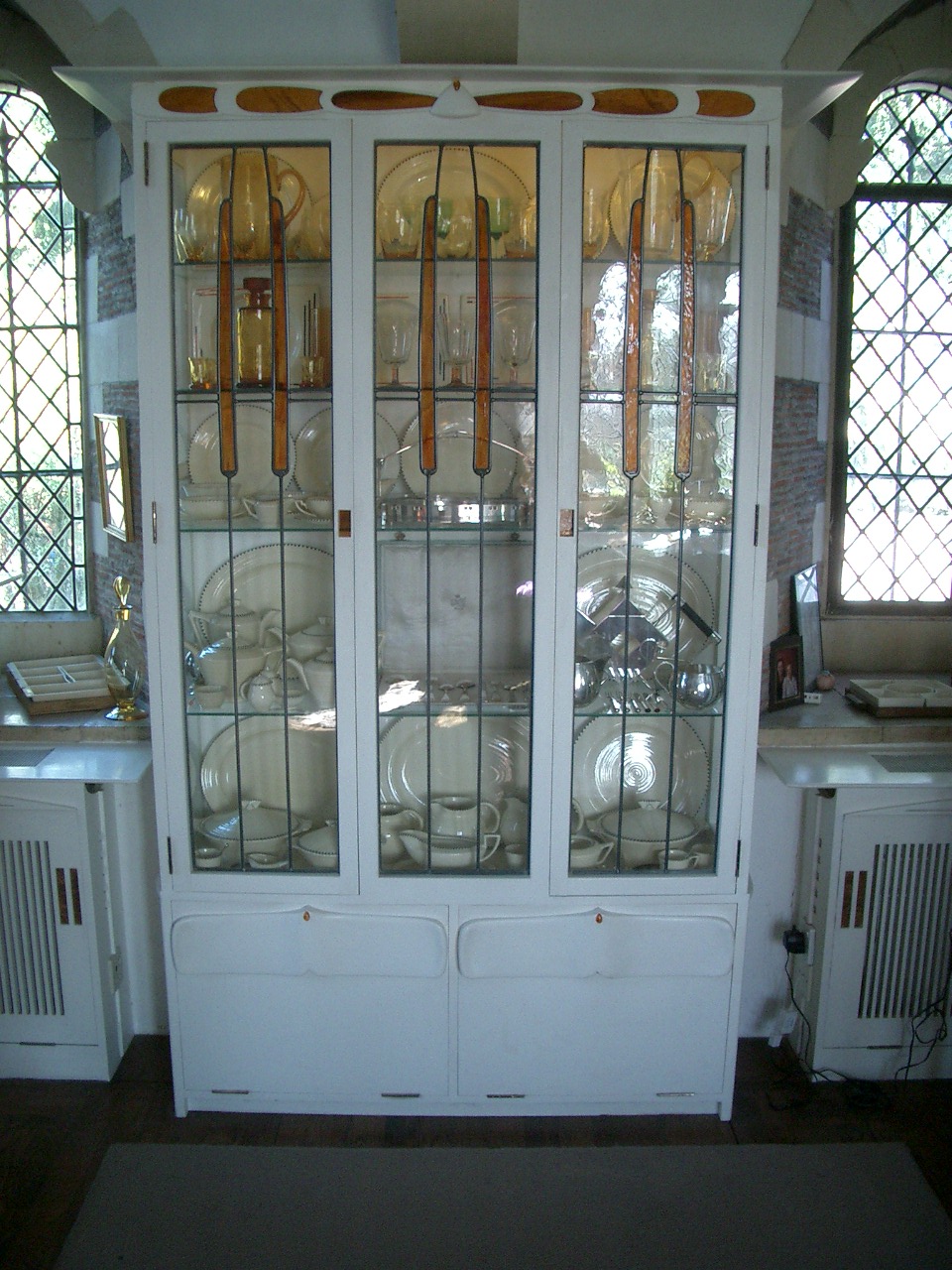 Mackintosh style china cabinet