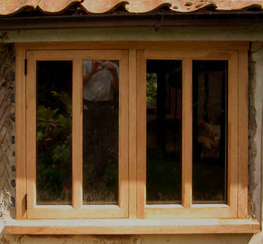 oak Arts and Crafts window