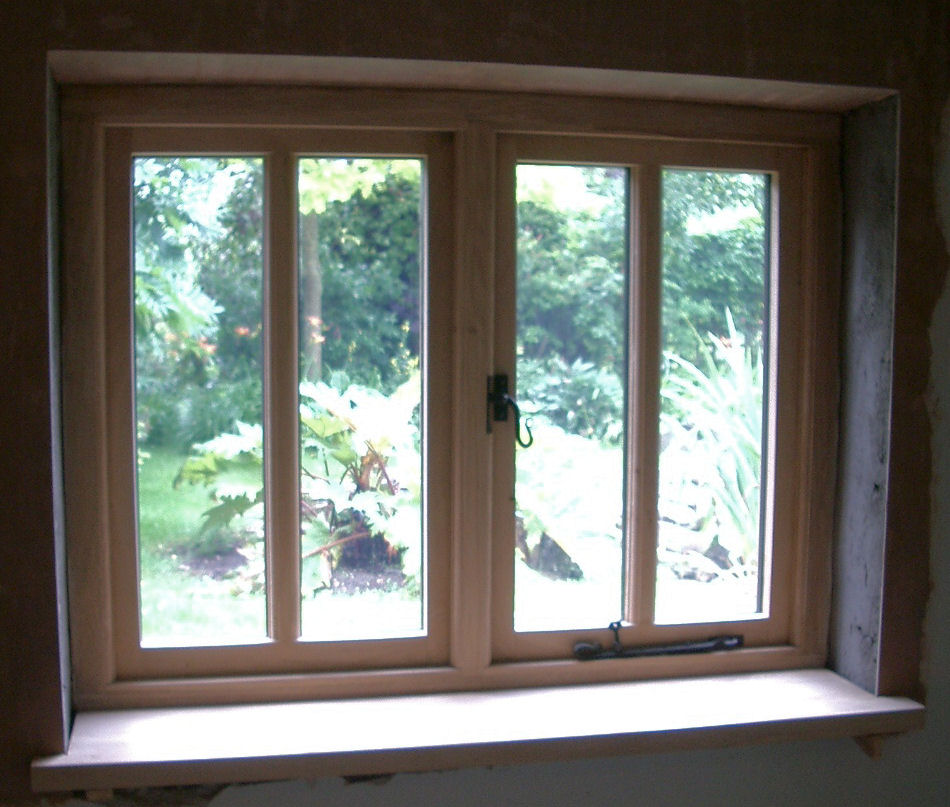 oak Arts and Crafts window